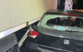 António Bravo e Luís Avelar de Aguiar sofrem acidente de automóvel aparatoso