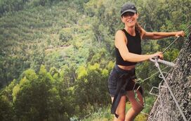 A manhã radical de Ana Guedes Rodrigues com a família