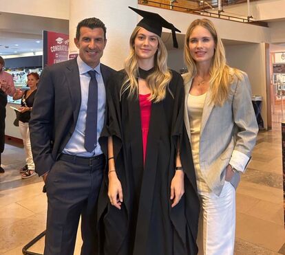 Filha (do meio) de Luís Figo já terminou a licenciatura