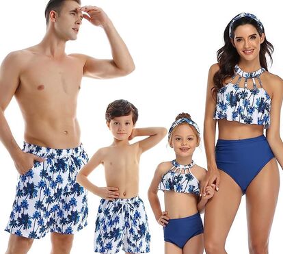 A tendência mais amorosa deste verão: fatos de banho iguais para toda a família