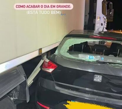 António Bravo e Luís Avelar de Aguiar sofrem acidente de automóvel aparatoso