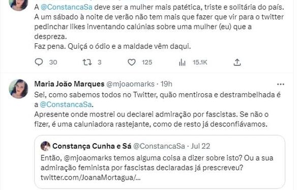 Maria João Marques, Twitter