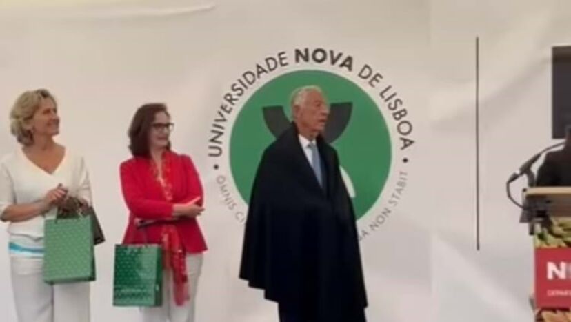 Marcelo Rebelo de Sousa na Universidade Nova de Lisboa