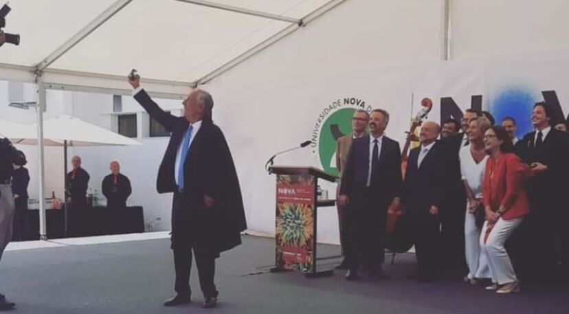Marcelo Rebelo de Sousa na Universidade Nova de Lisboa