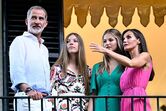 Rei Felipe VI, rainha Letizia, princesa Leonor, princesa Sofia, Maiorca