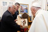 Papa Francisco com António Costa em Lisboa 