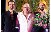 José Raposo com os filhos Ricardo Raposo e Miguel Raposo 