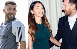 Mulher de Messi confunde-se e quase beija outro jogador em pleno relvado. Veja como Antonella tentou disfarçar