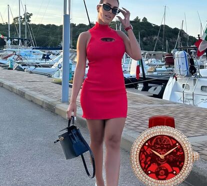 O luxo não tem limite: Georgina Rodríguez surpreende com relógio de 85 mil euros