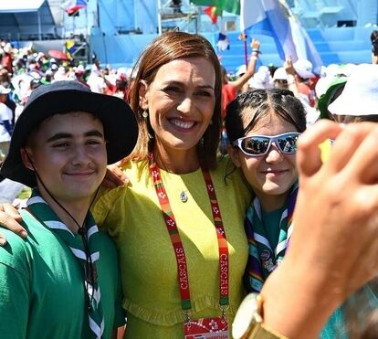 Devota da Virgem Maria, Fátima Lopes marca presença no Santuário para acompanhar visita do Papa Francisco
