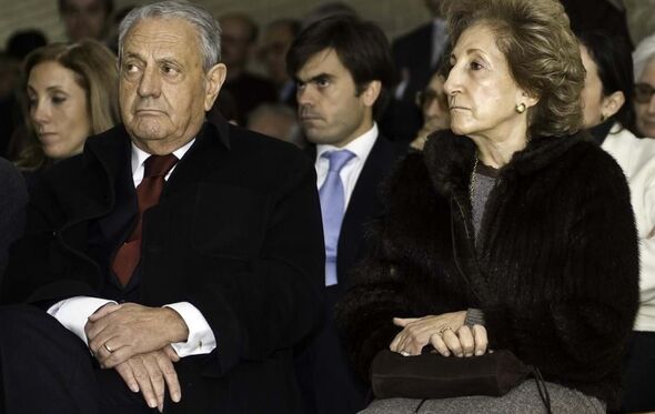 Américo Amorim com a mulher, Maria Fernanda