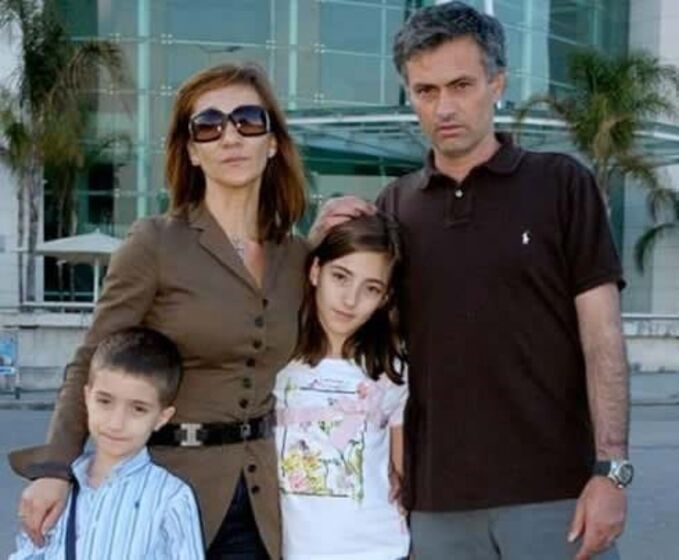 Mourinho, a mulher e os filhos