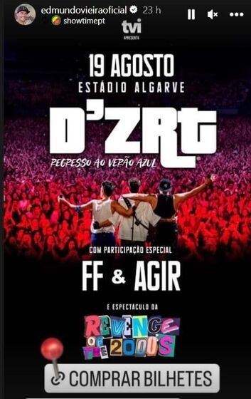 D'ZRT, Angélico Vieira, Edmundo Vieira, Cifrão, Paulo Vintém, FF, Estádio Algarve