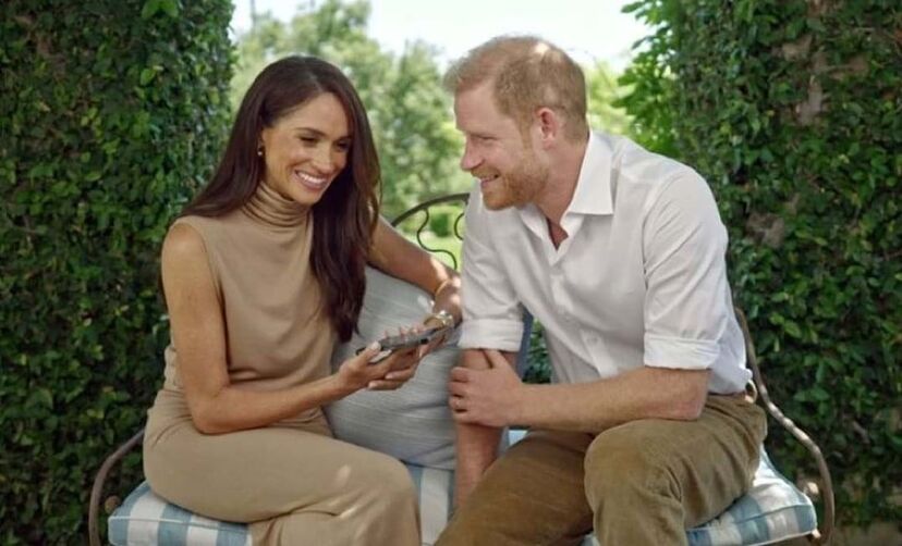 Meghan Markle e o príncipe Harry