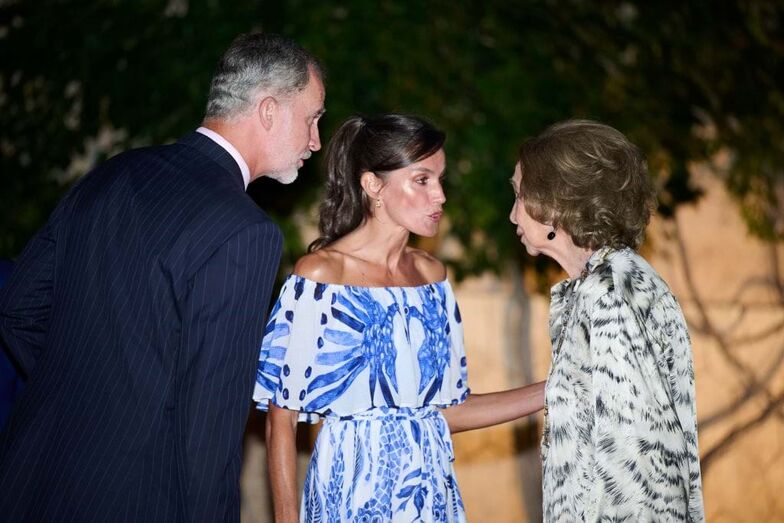 Rainha Letizia, rainha Sofia e Felipe VI