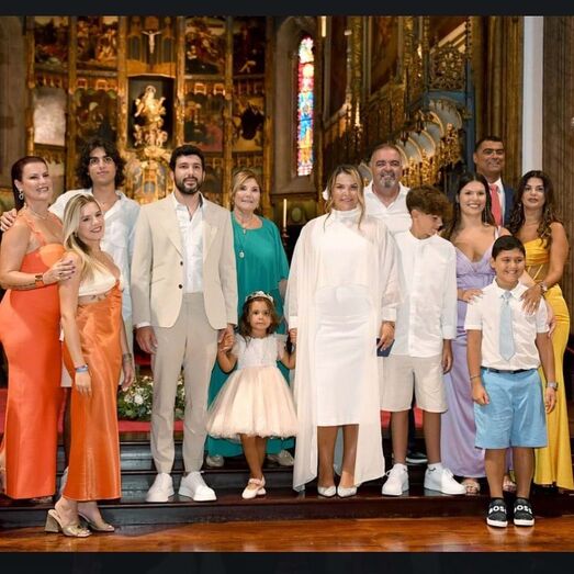 Batizado da filha de Katia Aveiro