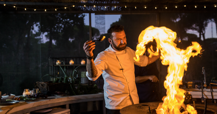 chefs on fire
