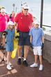 Alberto II com os filhos
