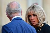 Rei Carlos III, rainha Camilla, Emanuelle Macron e Brigitte Macron 