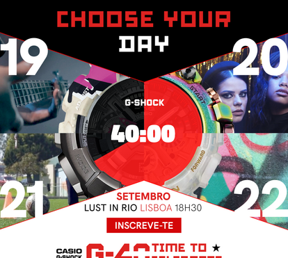 G-SHOCK ASSINALA 40º ANIVERSÁRIO COM EVENTO EXCLUSIVO “G-40 TIME TO CELEBRATE”