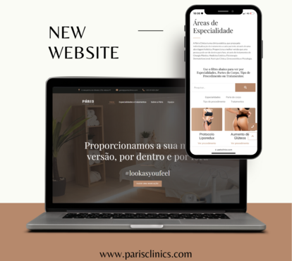 Novo site da Páris Clinics