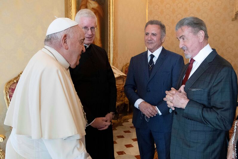 Papa Franscisco, Sylvester Stallone