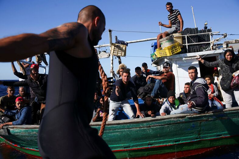 Lampedusa, migrantes