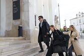 Ivo Lucas à chegada ao julgamento da morte de Sara Carreira