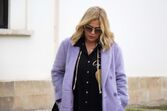 Fernanda Antunes à chegada ao julgamento da morte de Sara Carreira