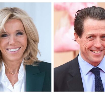 Brigitte Macron não resiste aos encantos de Hugh Grant