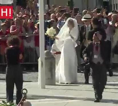 Viva a noiva. Maria Francisca já está no palácio de Mafra. As primeiras imagens da infanta vestida de branco