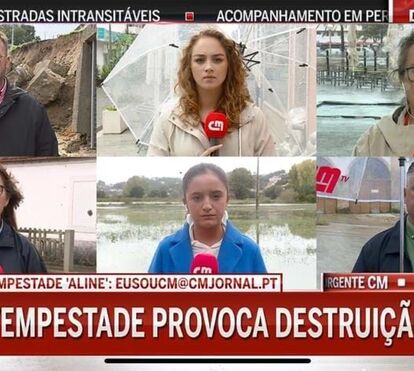 CMTV com uma das melhores marcas de audiência do ano em dia de tempestade