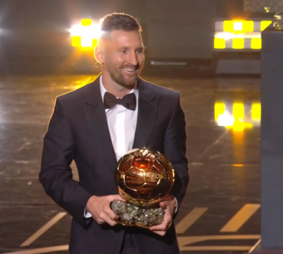 Lionel Messi vence a 8.ª Bola de Ouro da carreira