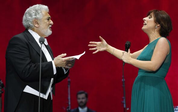 Placido Domingo e Kátia Guerreiro