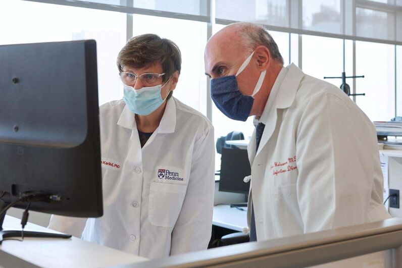 Katalin Karikó e Drew Weissman