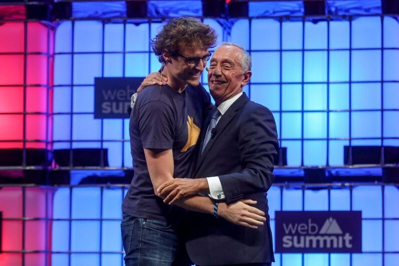 Patrick Cosgrave e Marcelo Rebelo de Sousa