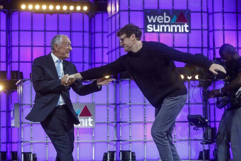 Patrick Cosgrave e Marcelo Rebelo de Sousa