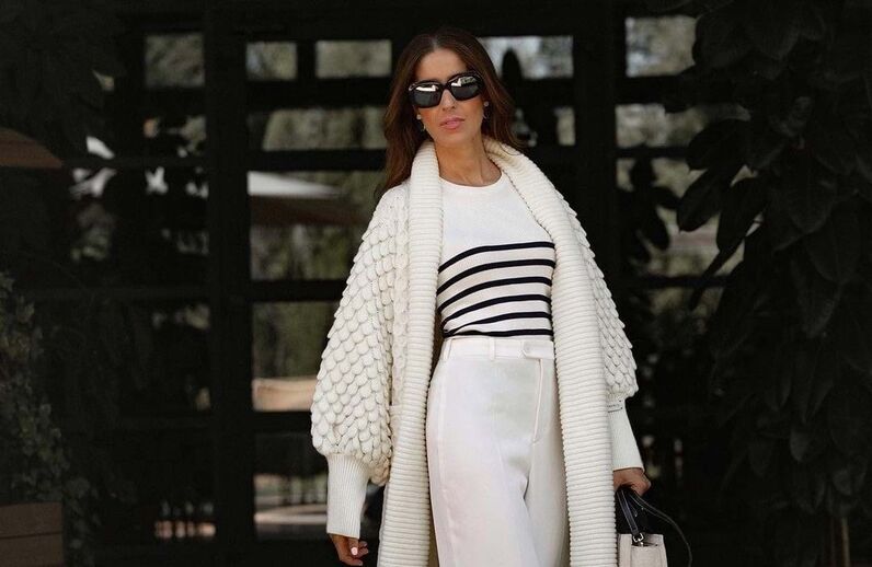 Casacos de malha compridos