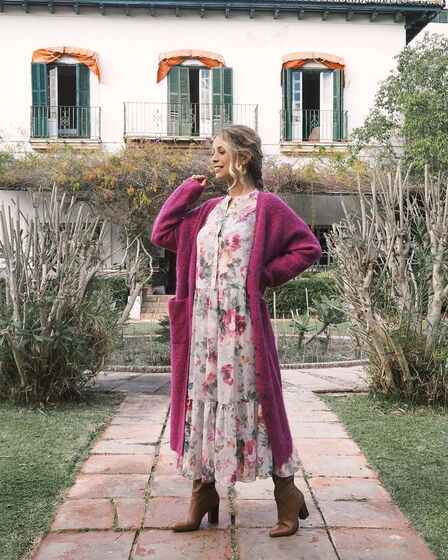 Casacos de malha compridos