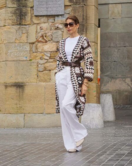 Casacos de malha compridos