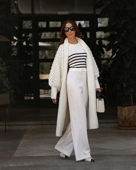 Casacos de malha compridos