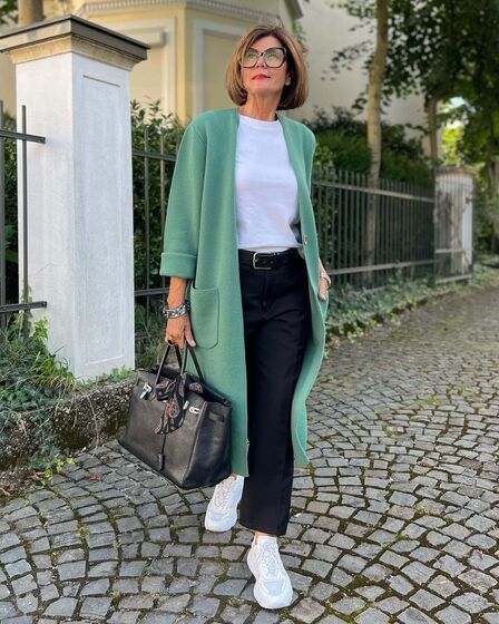 Casacos de malha compridos