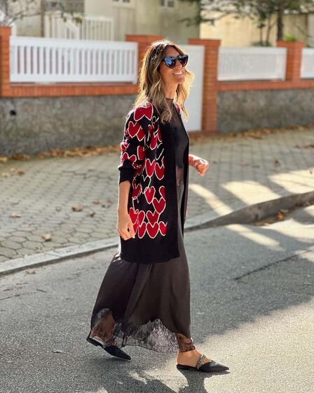 Casacos de malha compridos