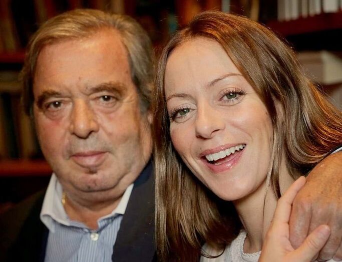 Joana Amaral Dias com o pai, Carlos Amaral Dias