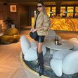 Bomber dourado Zara