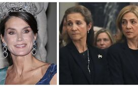 Infantas Elena e Cristina nem queriam acreditar quando viram Letizia a usar brincos da rainha Sofia