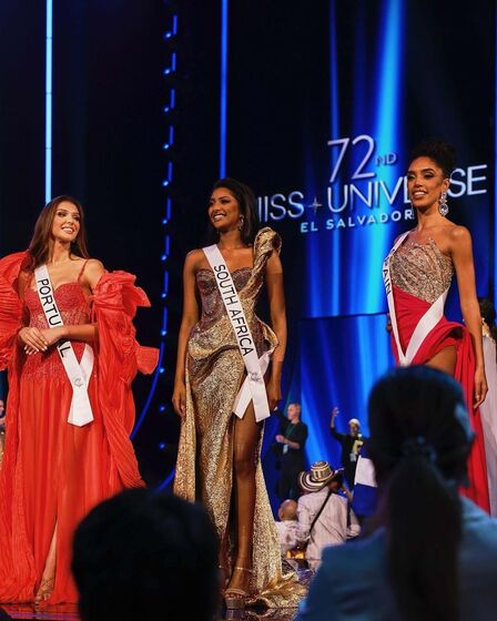Marina Machete encantou na eleição da Miss Universo