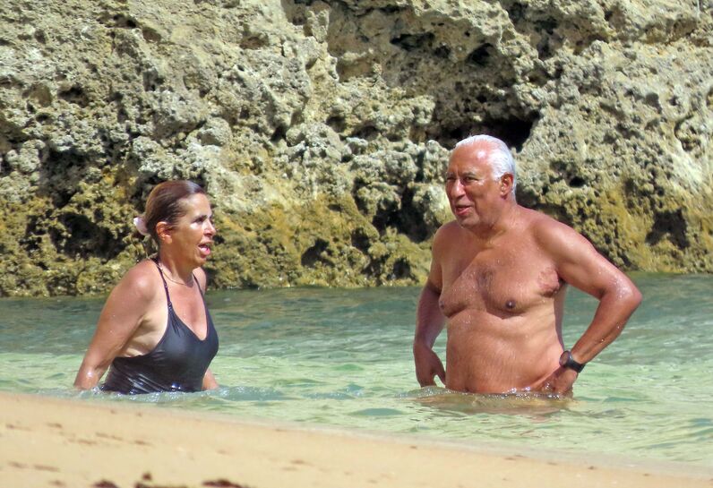 António Costa e a mulher Fernanda Tadeu 