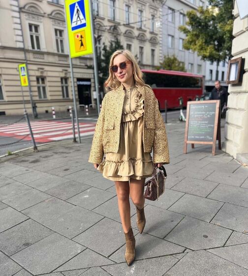 Bomber dourado Zara