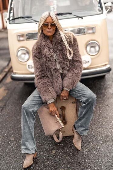 Calças de ganga em conjunto